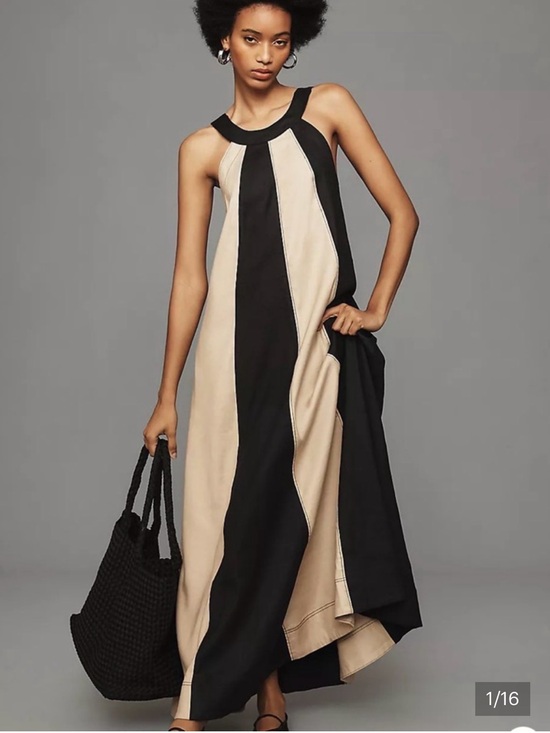 Anthropologie Dresses & Skirts - The Ami Linen Halter Maxi Dress by Maeve